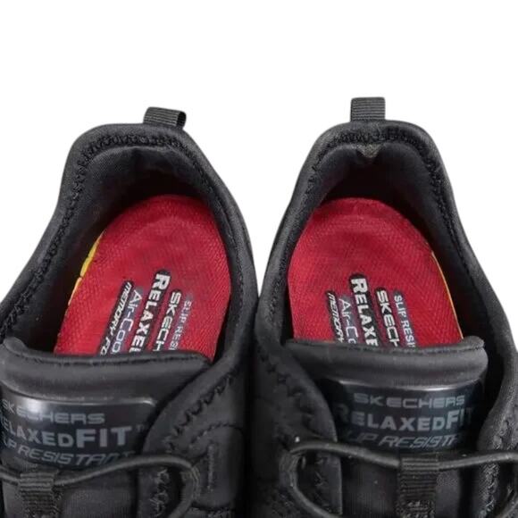 Skechers Shoes Womens 9 Slip On Sneakers Work Relaxed Fit Memory Foam Alex Black - Picture 13 of 16